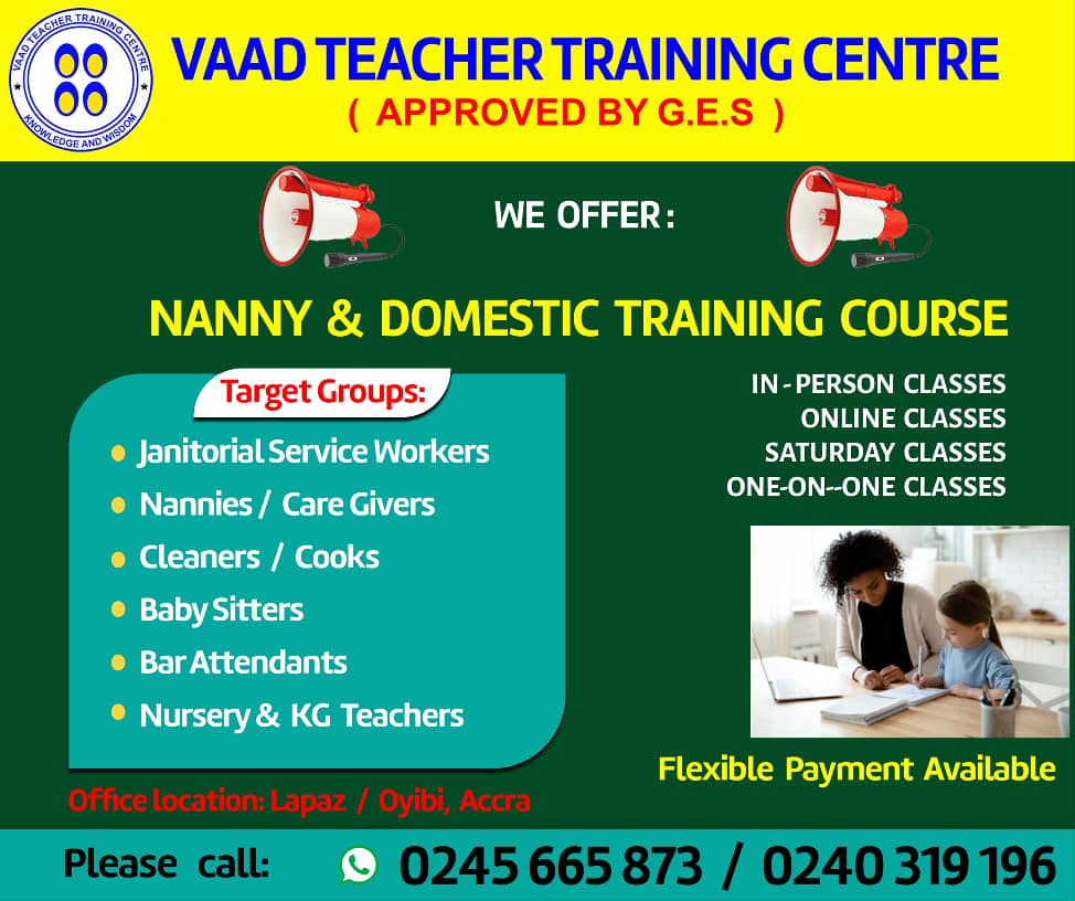 NANNY AND DOMESTIC TRAINING COURSE
