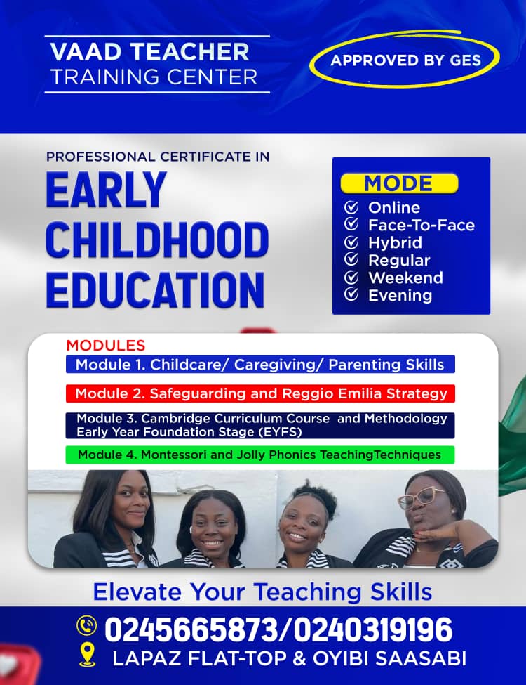 PROFESSIONAL CERTIFICATE IN EARLY CHILDHOOD EDUCATION